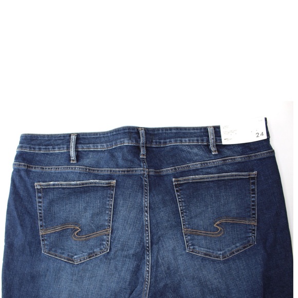 Silver Suki NWT Mid Rise Slim Bootcut Jeans Plus Size 24 x 31 - Picture 7 of 10